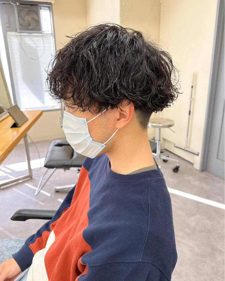 ショート パーマ メンズ カット パーマ メンズパーマ メンズ特化ryoのヘアスタイル