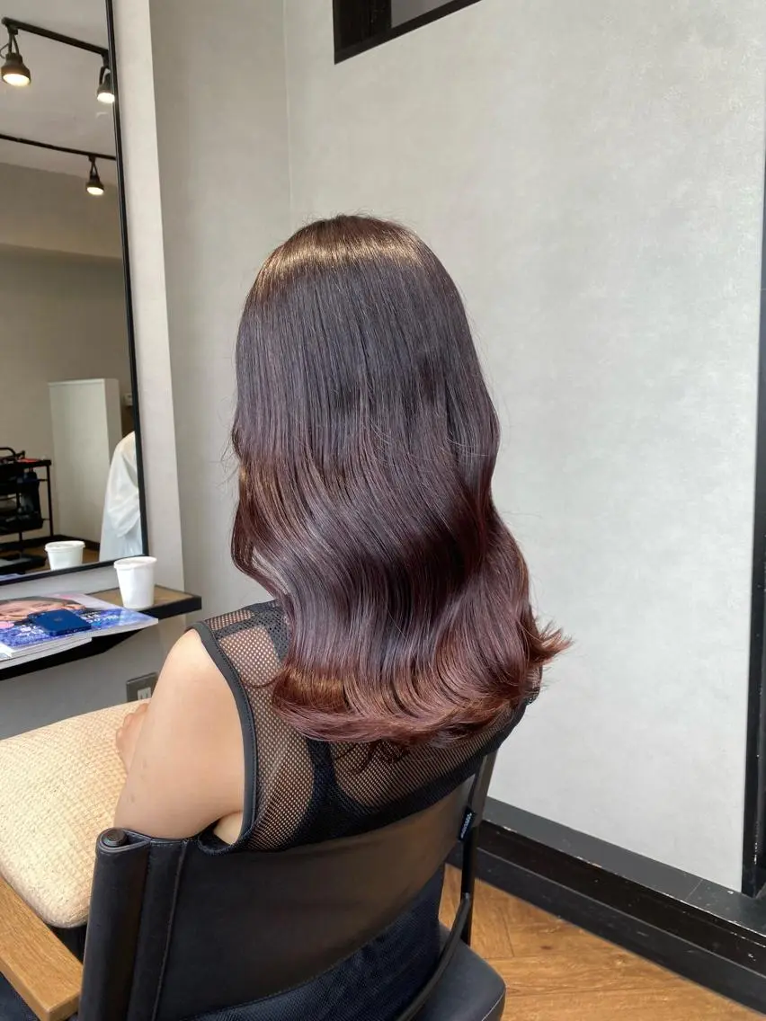 ロング 檜谷 晴　顔周りカットのヘアスタイル