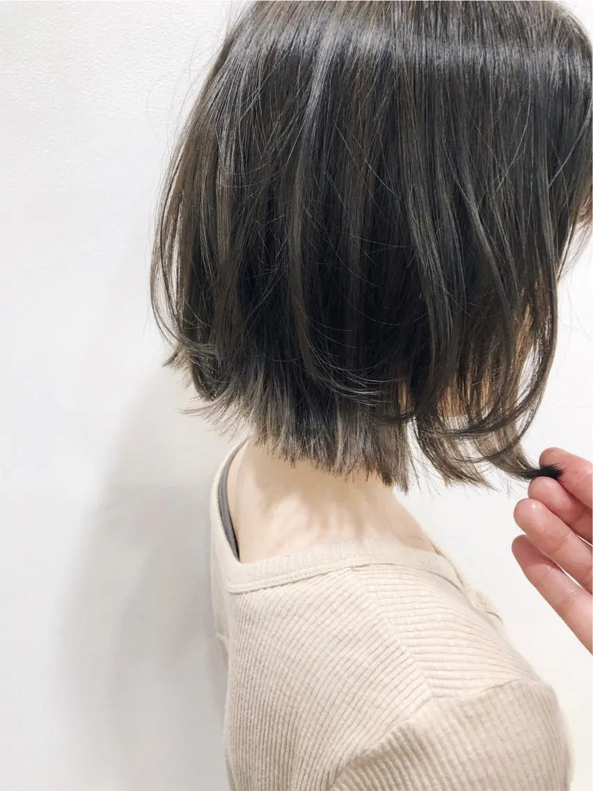 ミディアム カラー ミディアムパーマ 似合わせカット 徳本 駿太のヘアスタイル