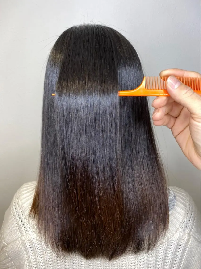 セミロング 髪質改善 トリートメント 🍑はらだ なつき🍑のヘアスタイル
