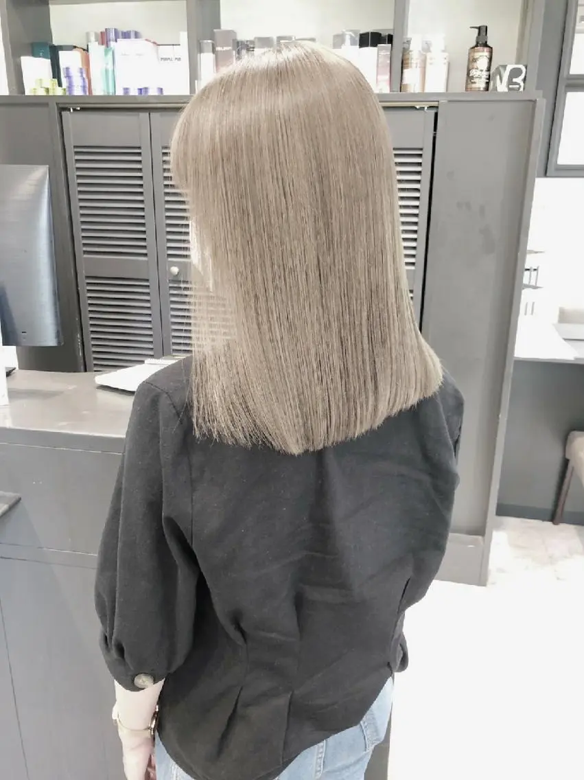 ミディアム カラー ヘアアレンジ ヘアカラー トリートメント GiseL 博多 ジゼル 博多のヘアスタイル