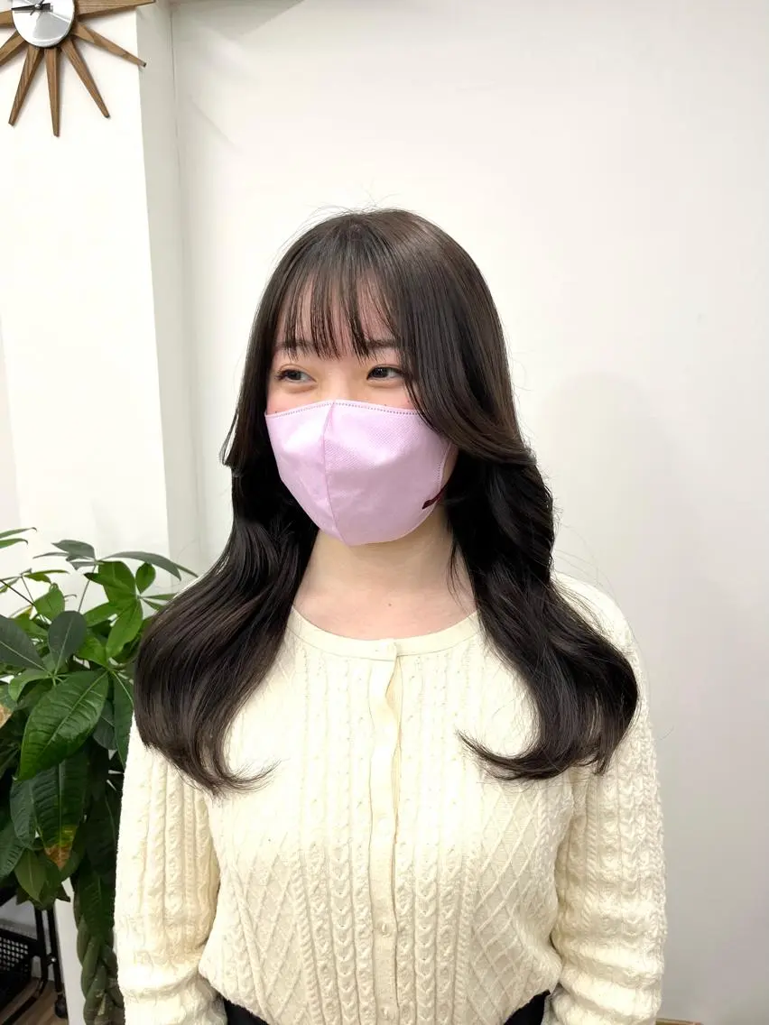 セミロング カラー HIROKO / 透明感暖色カラー🎀のヘアスタイル