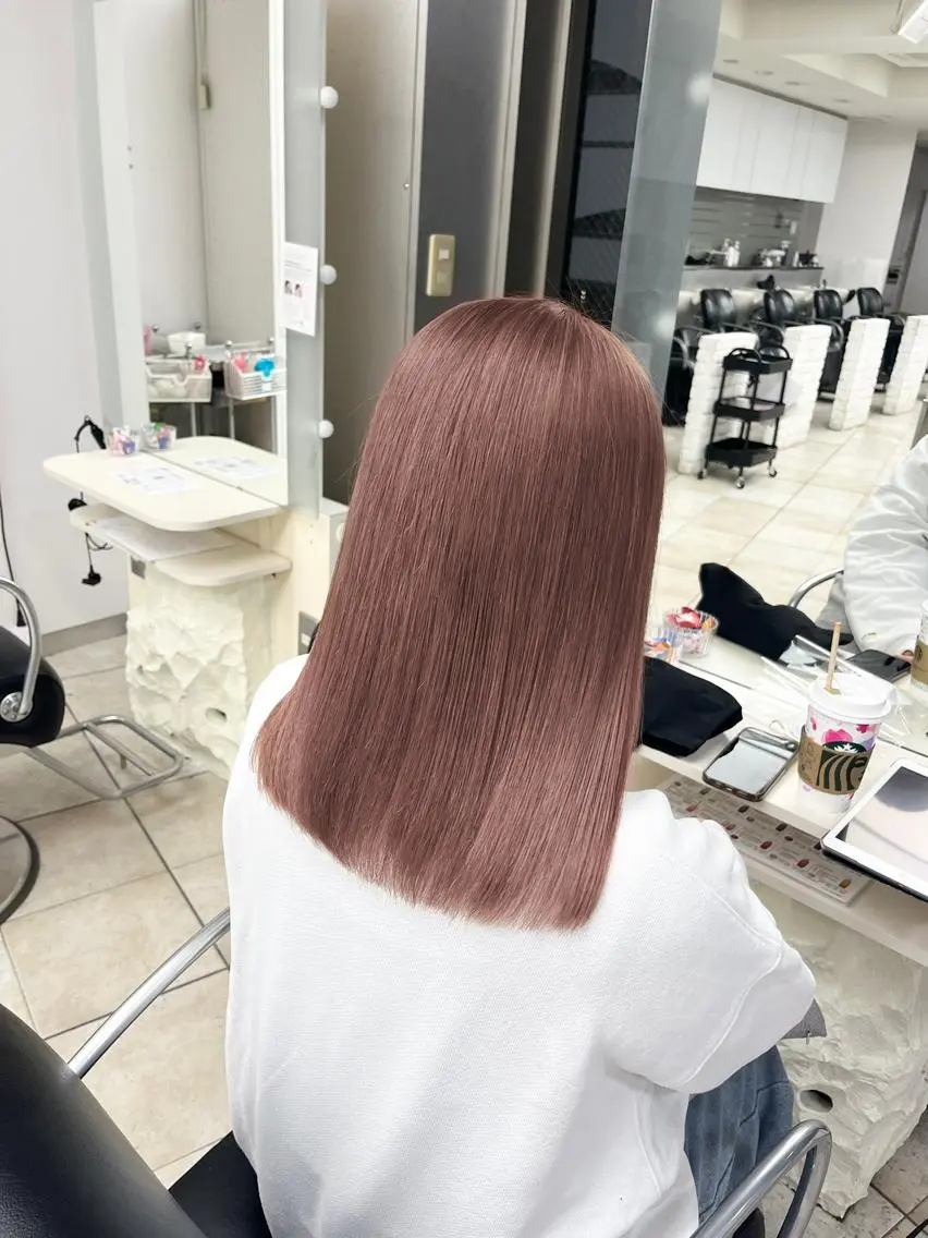 セミロング 韓国レイヤー×モテ髪 /MITSUKI🤍のヘアスタイル