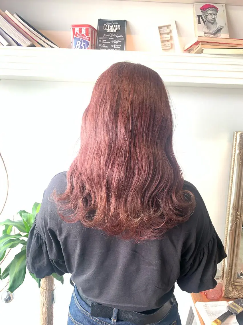 セミロング ヘアカラー トリートメント ヘッドスパ ヘアセット 大宮/山口 竣也のヘアスタイル