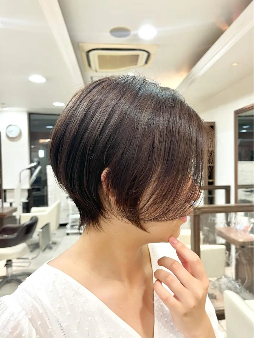 ショート ショートボブ ハンサムショート ボブ くびれヘア ハイライト カット ヘアカラー トリートメント 《大人気髪質改善》 プログレス国分寺店のヘアスタイル