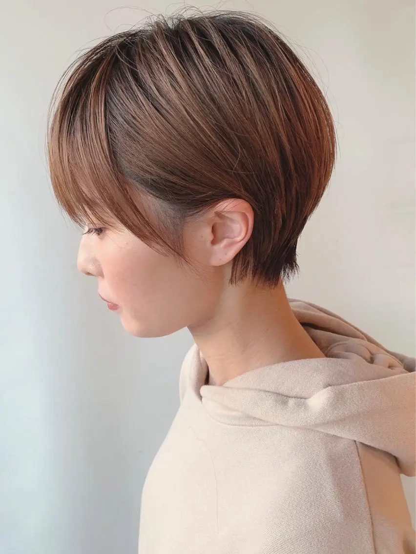 ショート 🎉骨格矯正カット ばば　としまさのヘアスタイル