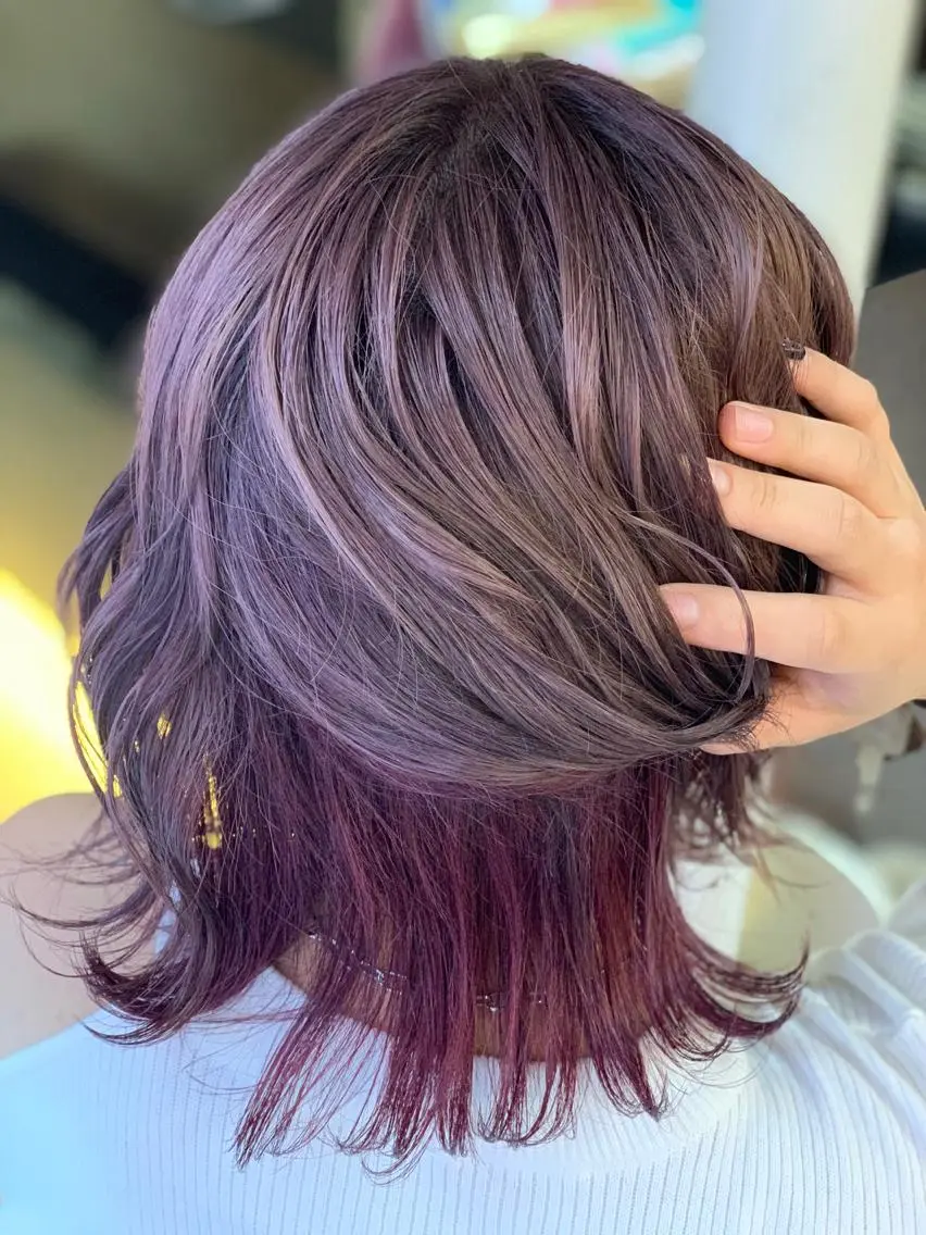 ショート カラー グレージュ インナーカラー ピンクカラー ヘアカラー トリートメント ✂️大門 巧✂️ LAFF心斎橋店のヘアスタイル