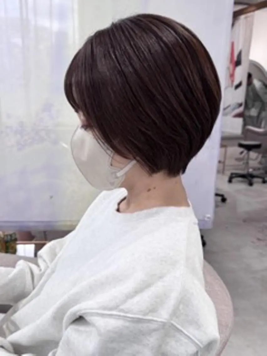 ショート 似合わせカット ショートヘア 小顔カット カット 白髪ぼかし×ショート 稲垣 圭祐のヘアスタイル