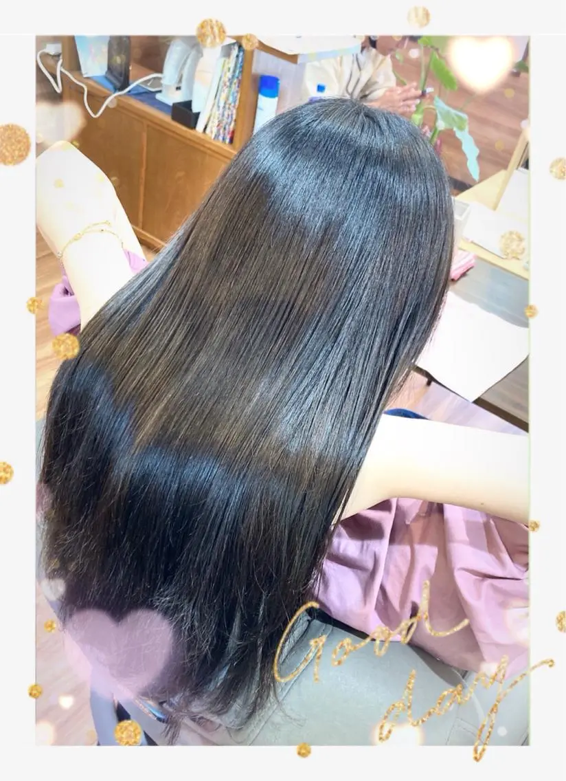 ロング カラー 透明感カラー Annon プライベートサロンのヘアスタイル