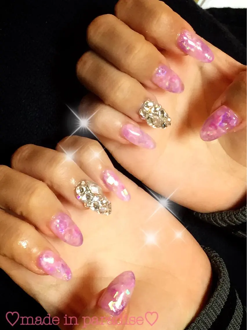ネイル オーロラネイル うるま市サロン Yuko Izawaのネイルデザイン