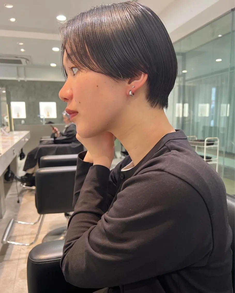 ショート ショートヘア カット 縮毛矯正 トリートメント 🌿ショート🌿 パーマ🌿淳平のヘアスタイル