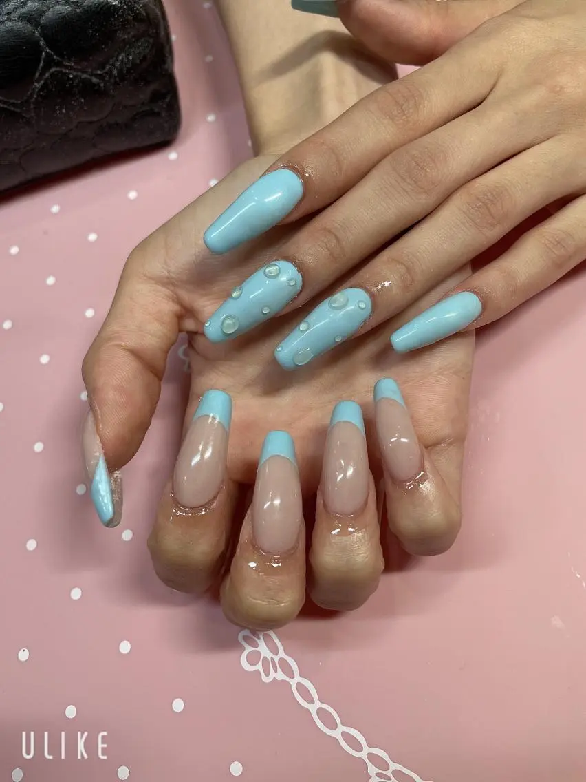 ロング ネイル フレンチネイル ハンドネイル 《LB》ラブリエ Nail&eyeのマツエク・マツパデザイン