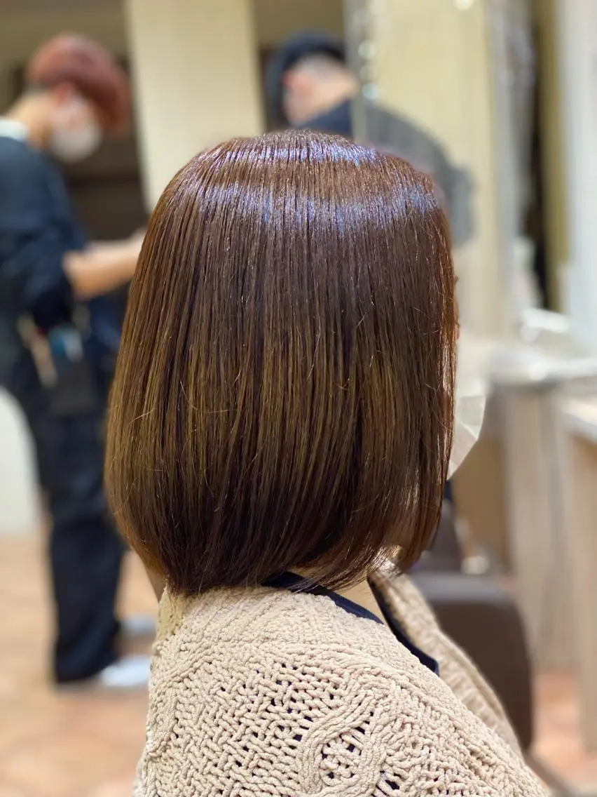 ショート ボブ ショートヘア 小顔カット トリートメント ☘️お悩み解決☘️ 岡部恒輝のヘアスタイル