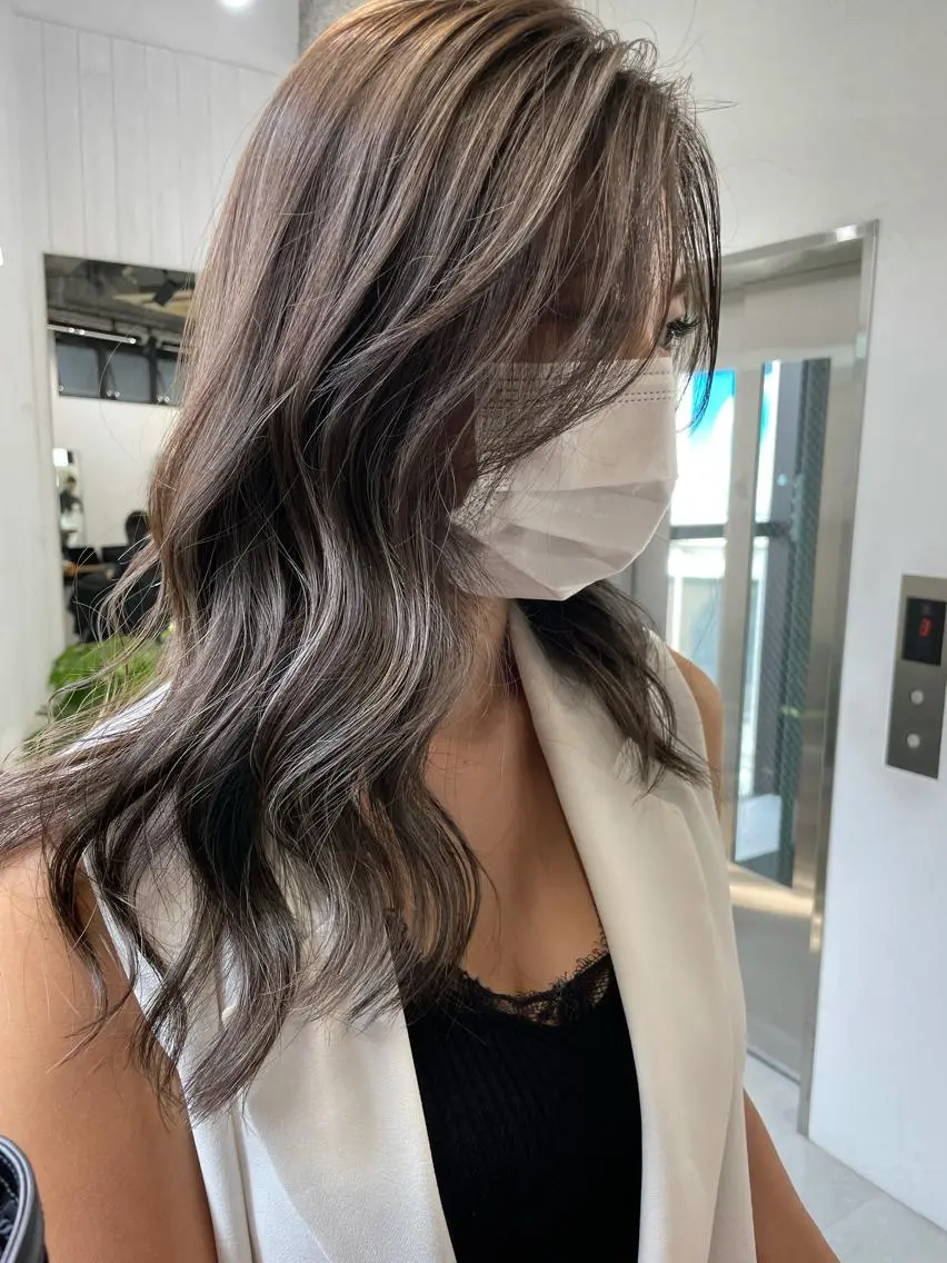 ロング カラー ヘアアレンジ 北間 寛哉のヘアスタイル