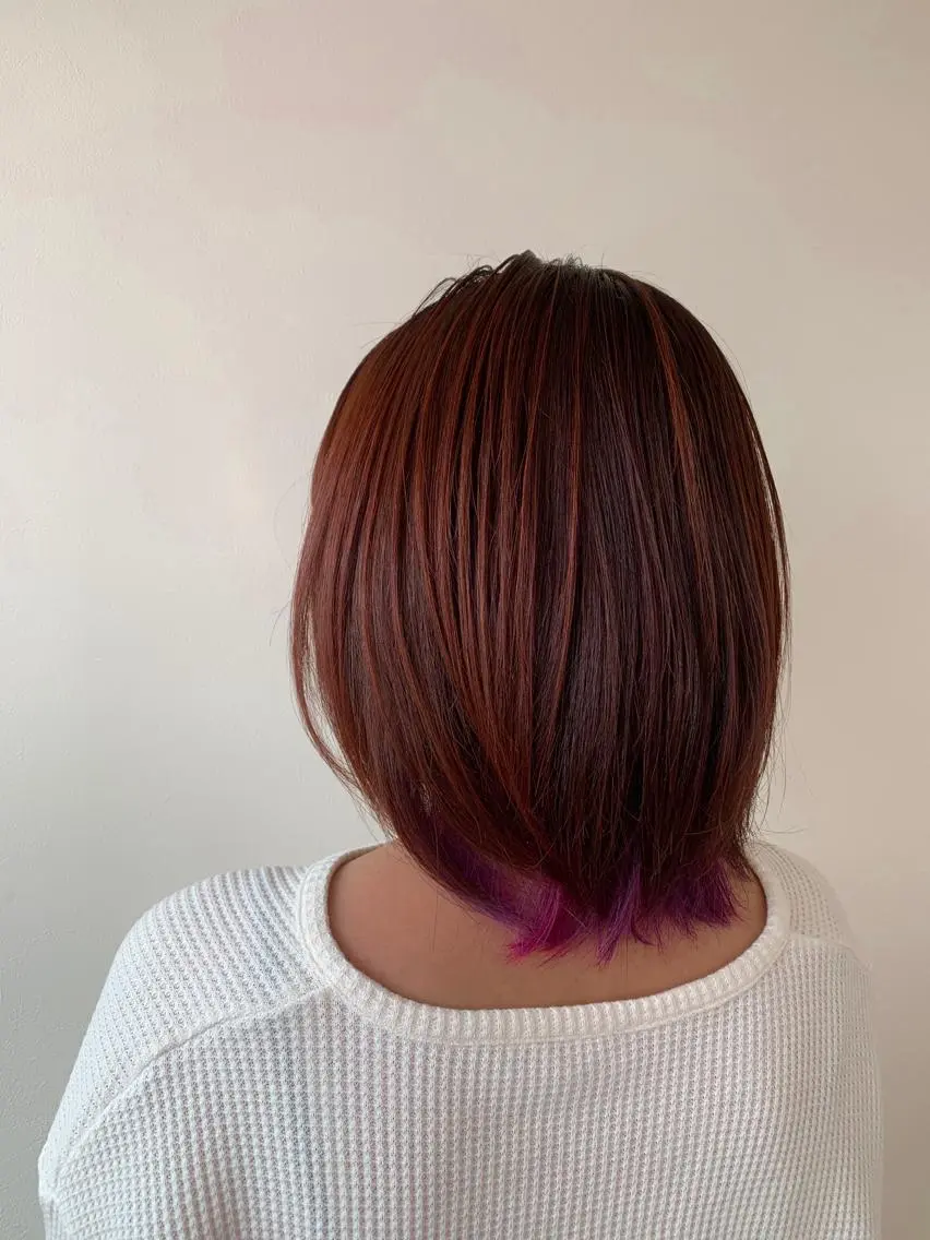 ミディアム カラー ピンクカラー ユニコーンカラー 髪質改善特化 サロン✨代表HIROのヘアスタイル