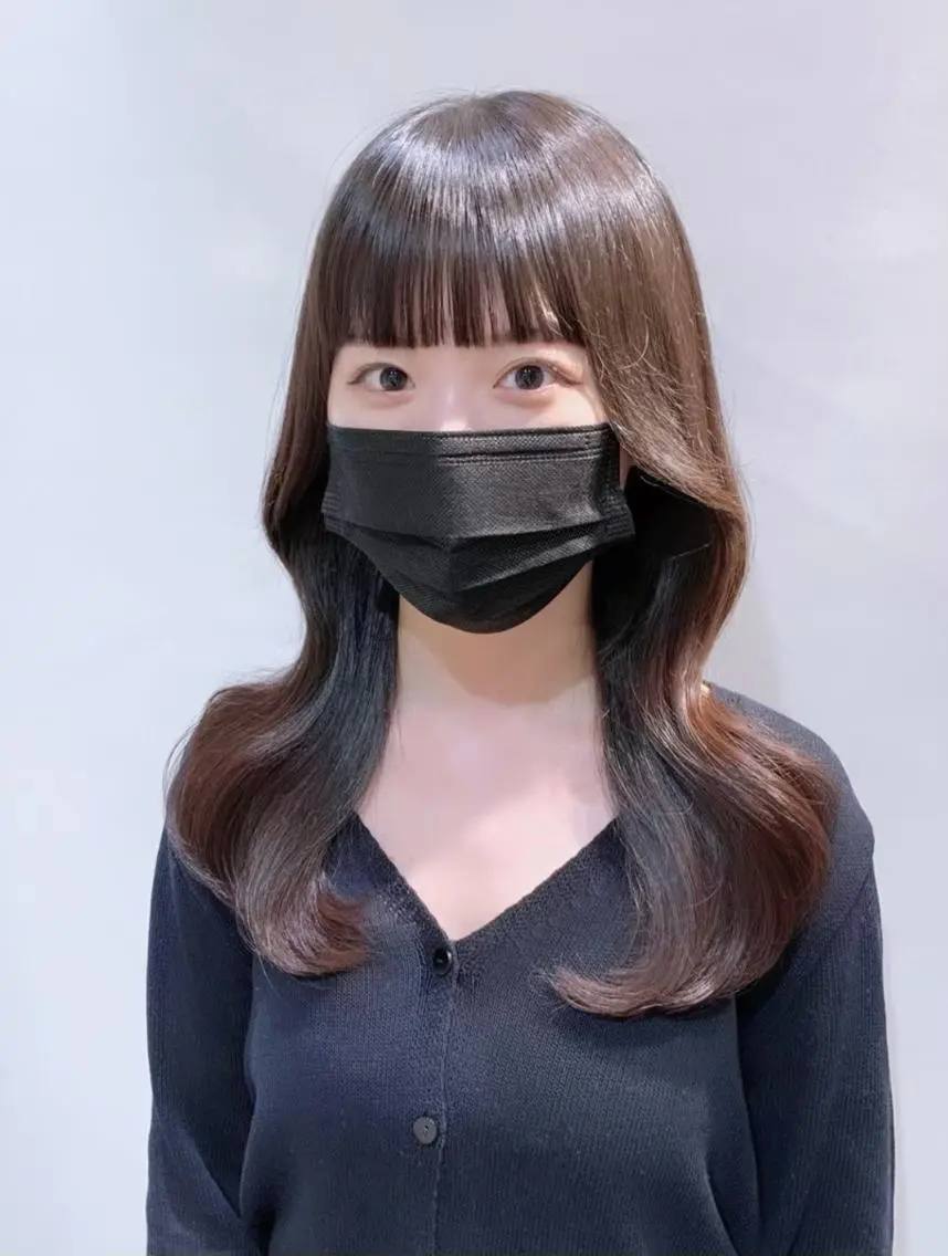 セミロング カラー ヘアアレンジ 柔らか垢抜けｶﾗｰと ｶｯﾄ🫧ASUKAのヘアスタイル
