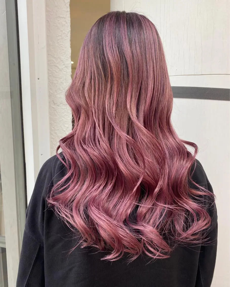 ロング カラー バレイヤージュ ブリーチ ケアブリーチ ダブルカラー ハイライトカラー welring hair salonのヘアスタイル