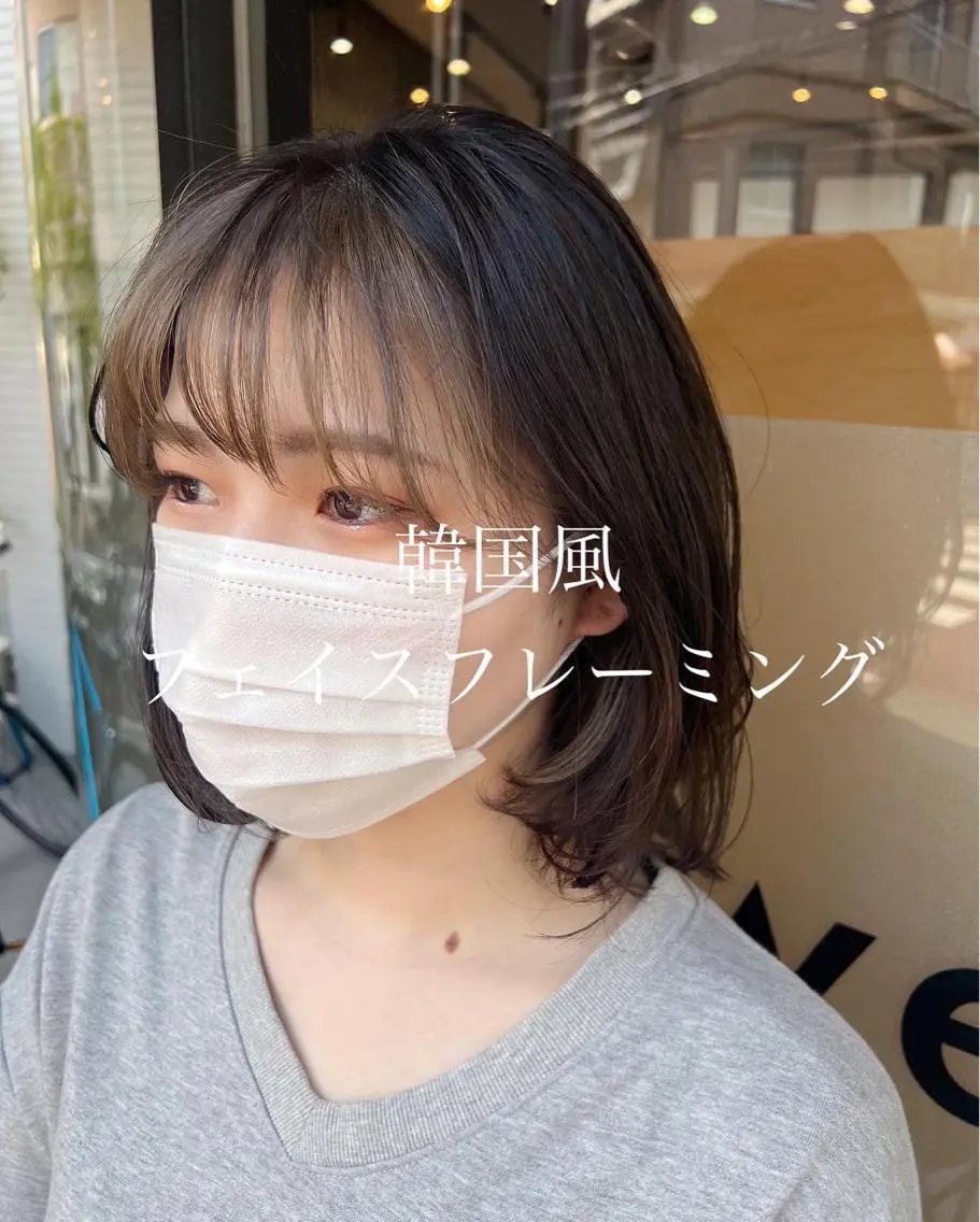 ショート カラー バレイヤージュ ミストバング ブリーチ ダブルカラー イヤリングカラー カット トリートメント ﾊｲﾄｰﾝ/ｶﾗｰ/ 用賀/稲若健太郎のヘアスタイル