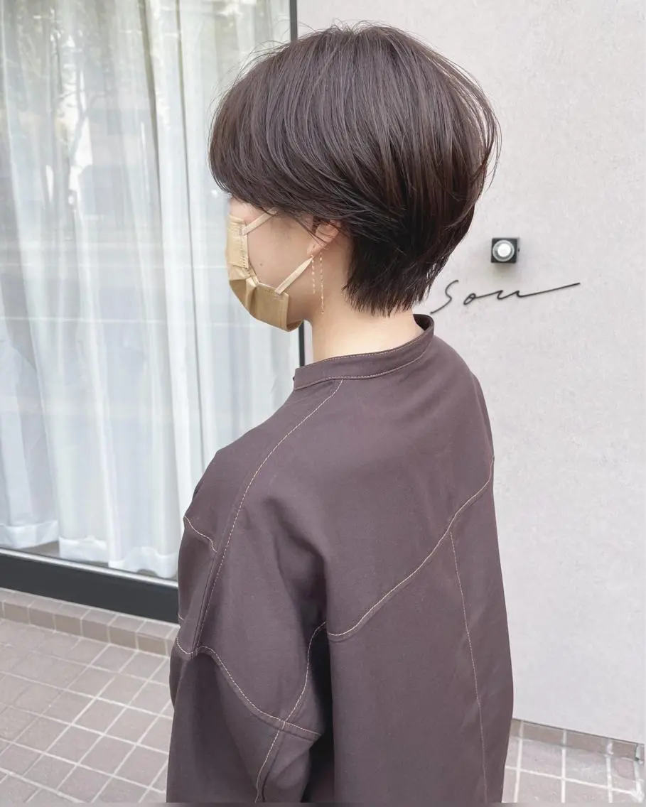 ショート ショートレイヤー レイヤーカット ショートヘア 中野 恵脩のヘアスタイル