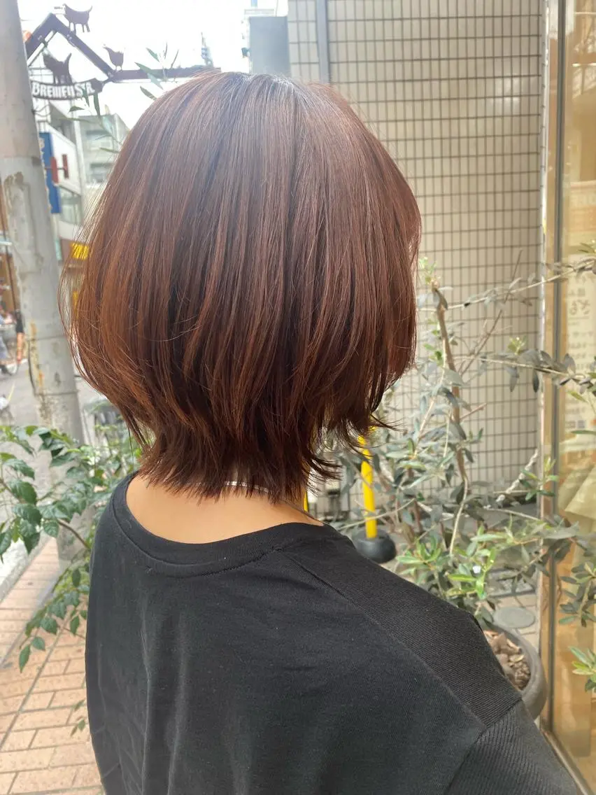 ミディアム カラー カット ヘアカラー トリートメント 宮内 真乃のヘアスタイル