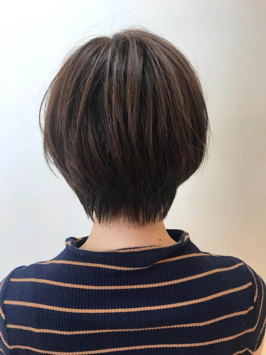 ショート カラー カット ヘアカラー 湯浅 了一のヘアスタイル