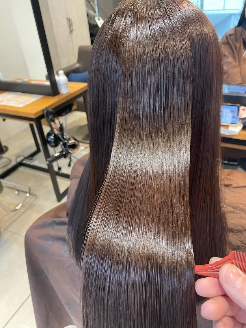 セミロング 最高峰美髪矯正No1 toshiのヘアスタイル