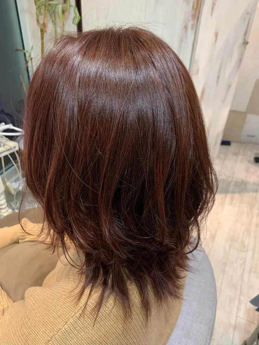 ミディアム カラー period. ほりはるかのヘアスタイル