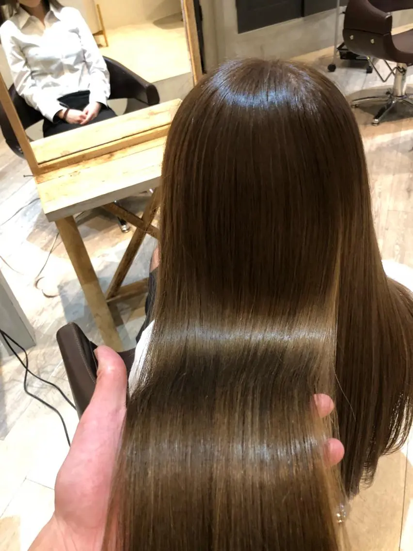 ロング カット 縮毛矯正 トリートメント 小山内 龍一郎 店長のヘアスタイル