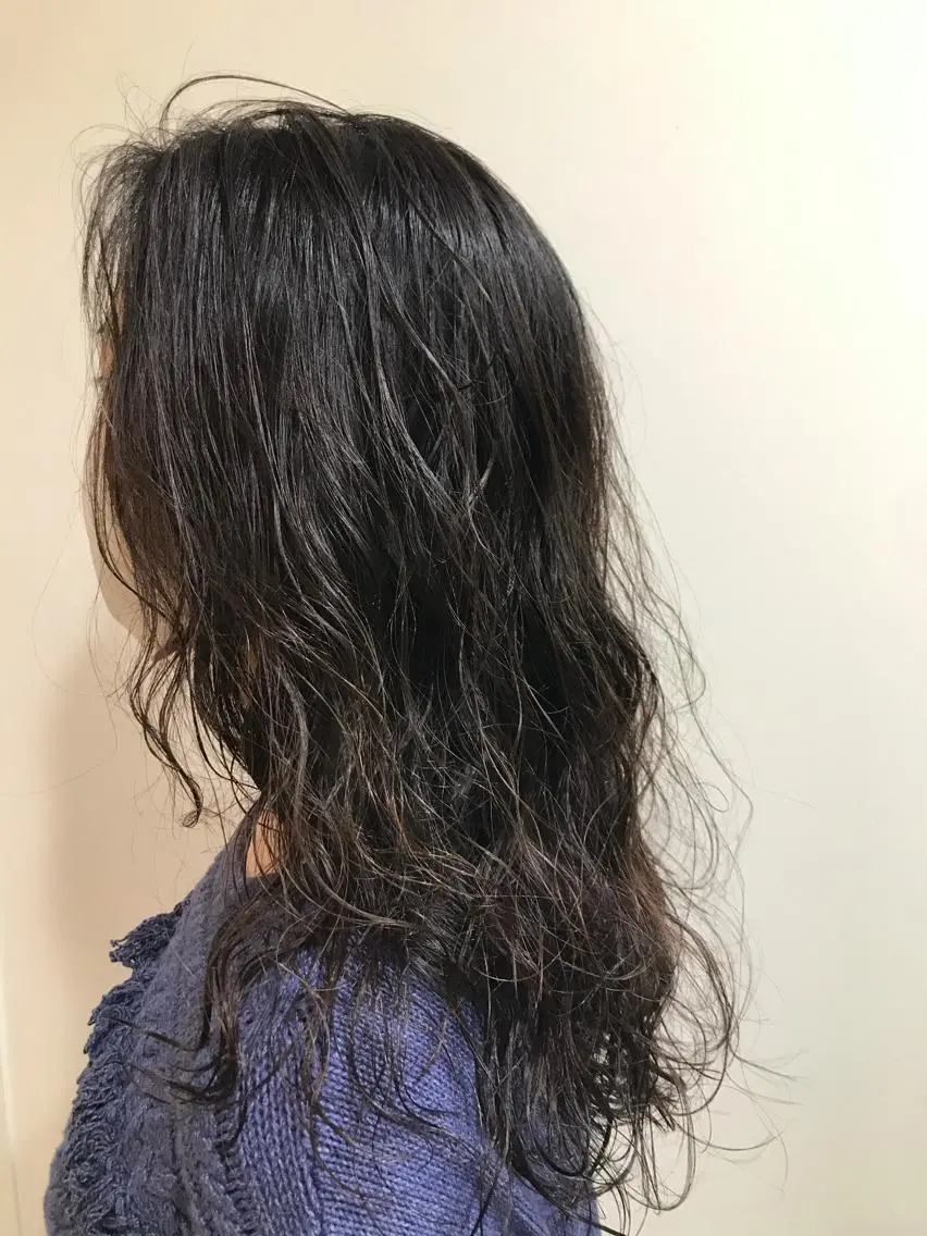 セミロング パーマ ヘアアレンジ レイヤー/似合わせ TAKUYAのヘアスタイル