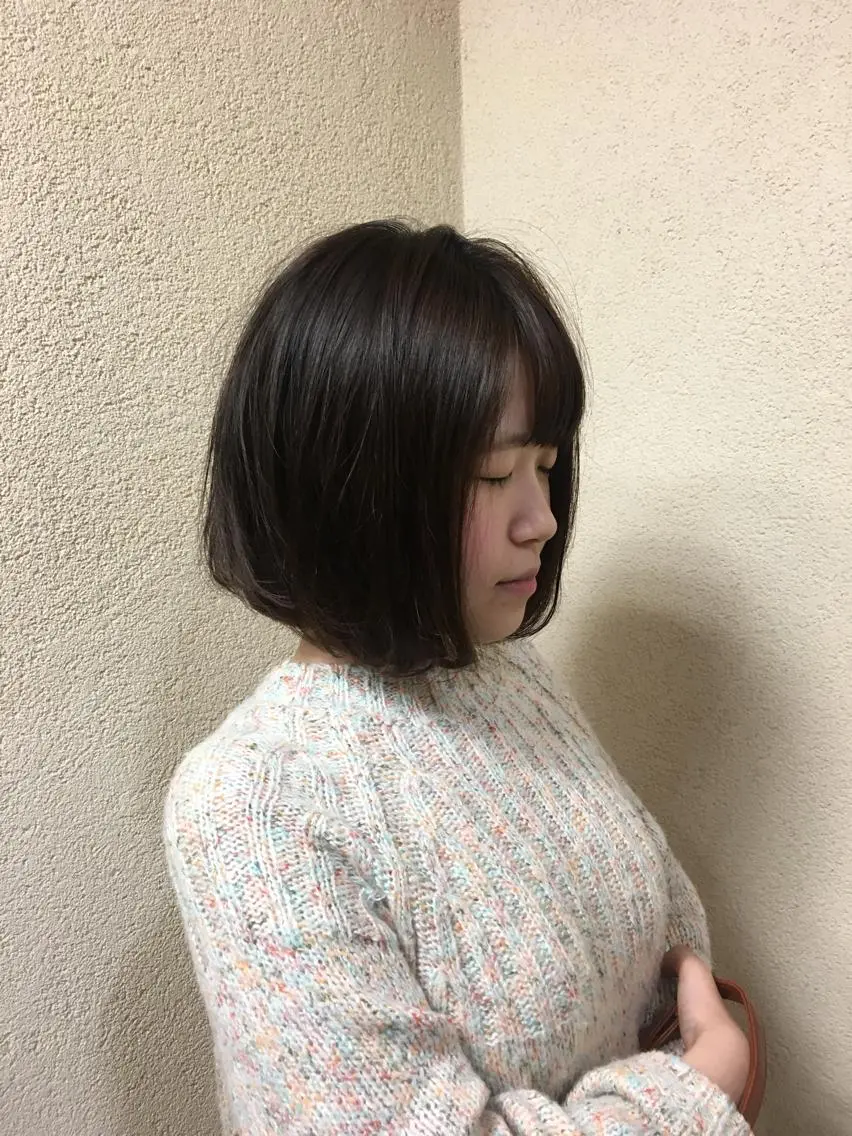 ミディアム パーマ ボブ G LUX 清水のマツエク・マツパデザイン