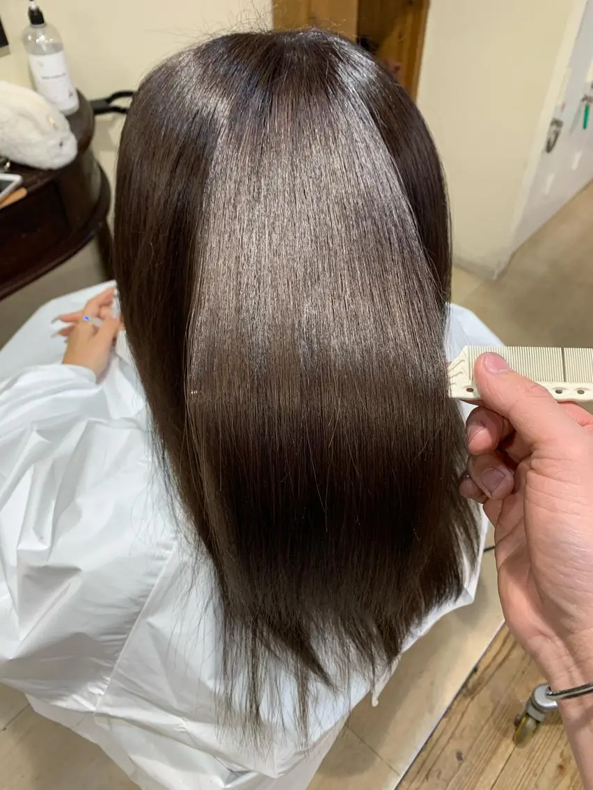 ロング カラー ブリーチ トリートメント カット ヘアカラー トリートメント 縮毛矯正/山根勇平 /完全マンツーマンのヘアスタイル