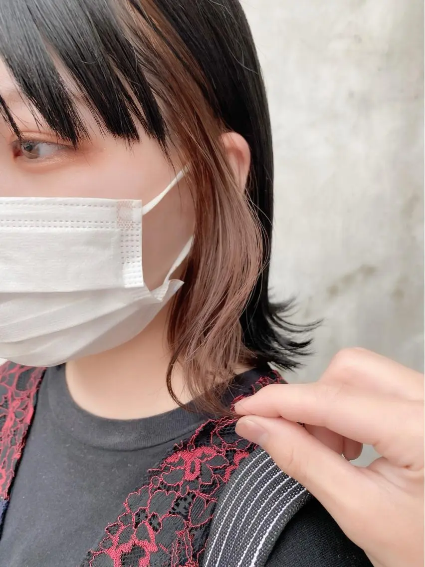 ミディアム カラー ヘアカラー トリートメント 🟩白髪ぼかし ショート/大司のヘアスタイル
