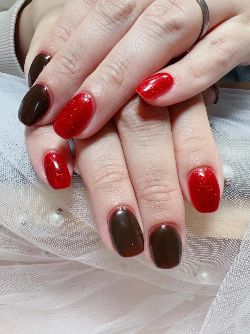 ショート カラー ネイル ハンドネイル Nail NaNaのネイルデザイン