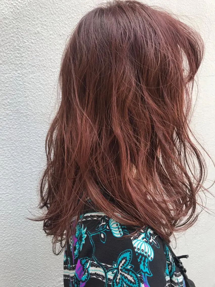 セミロング ヘアカラー トリートメント ayane⭐️ボブ・ ショート・パーマのヘアスタイル