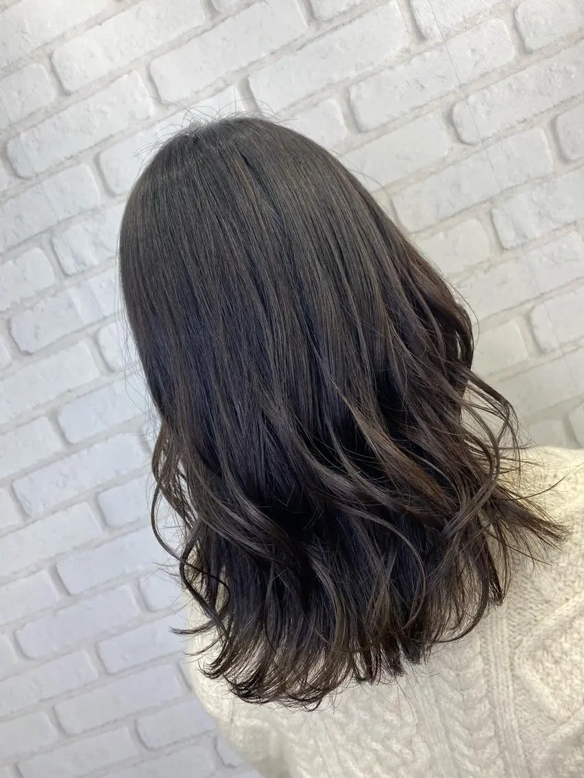 ミディアム カラー ブリーチカラー🫧 森　凪沙のヘアスタイル