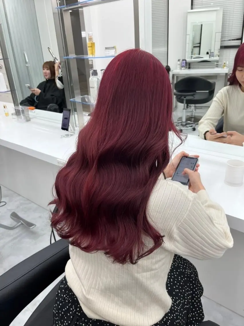 ロング ヘアカラー ハイトーンカラー 🎀アカデミー札幌のヘアスタイル