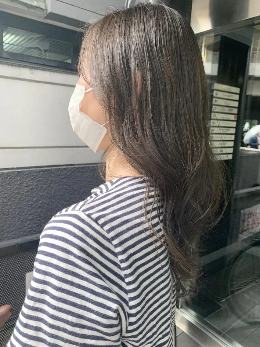 ミディアム ブリーチなし透明感 🍀梅田・増田のヘアスタイル