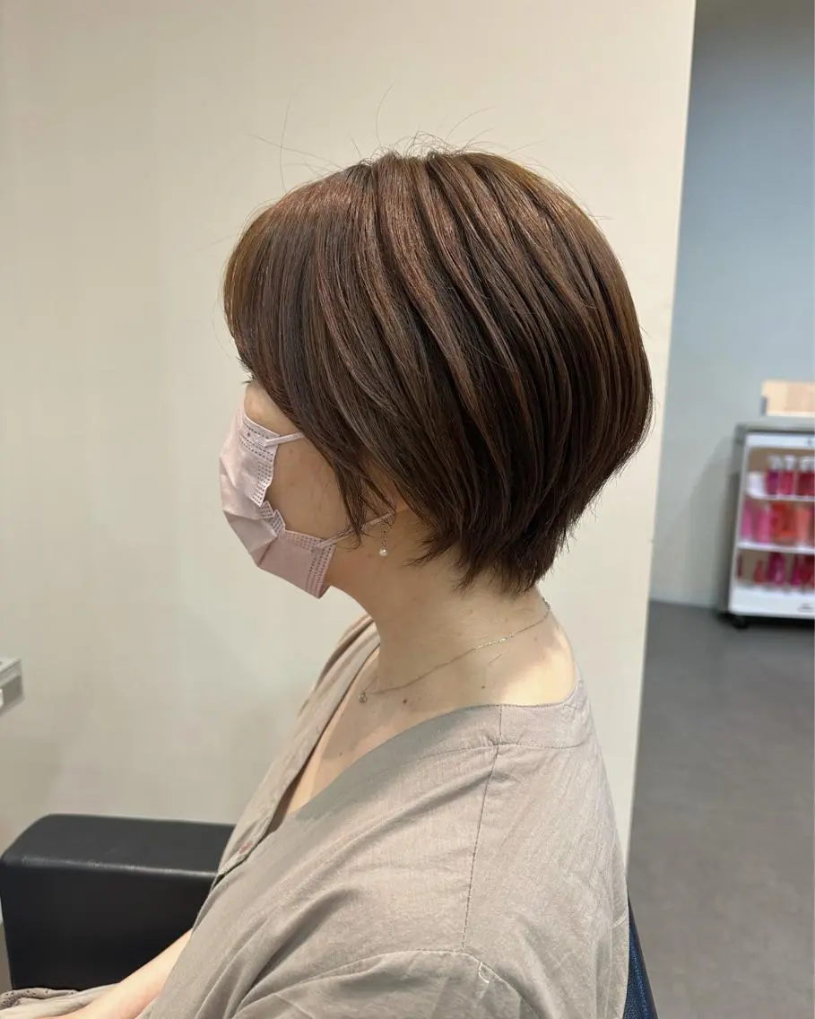 ショート カット ヘアカラー 店長/骨格診断/美髪 髪質改善/松若　優のヘアスタイル
