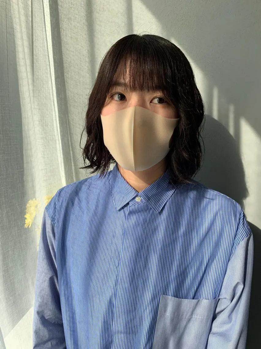 ミディアム カラー パーマ ヘアアレンジ ボブパーマコテ巻き風 パーマNo1深江秀平のヘアスタイル