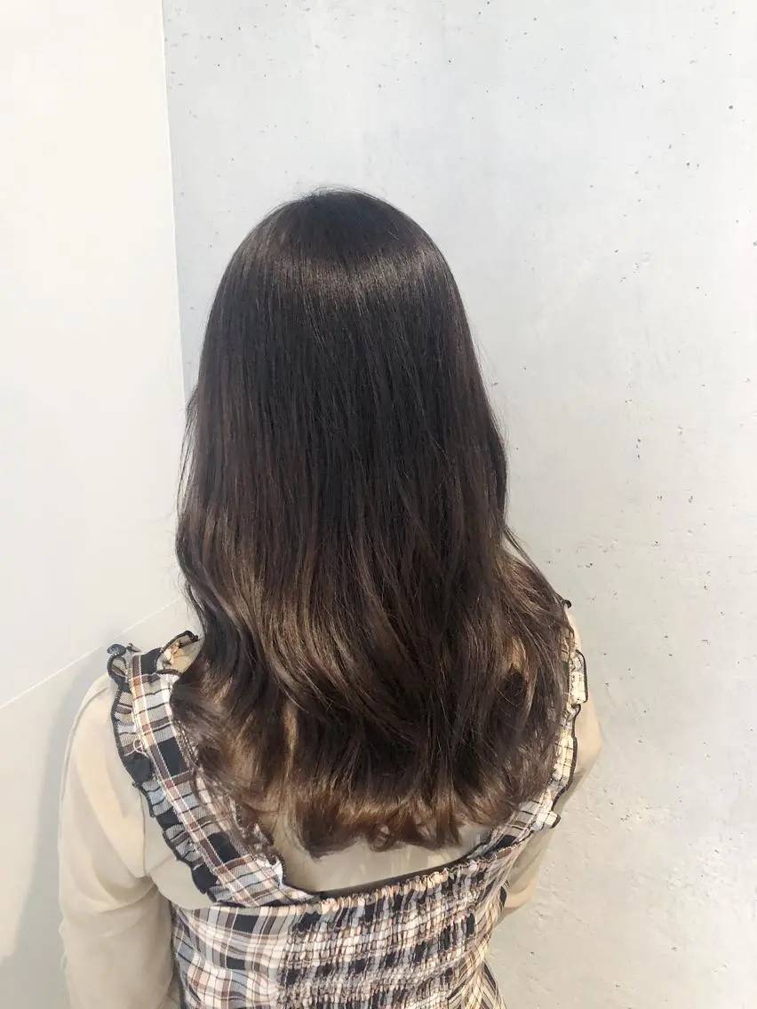 ロング カット ヘアカラー トリートメント 髪質改善/顔まわり 石原のヘアスタイル