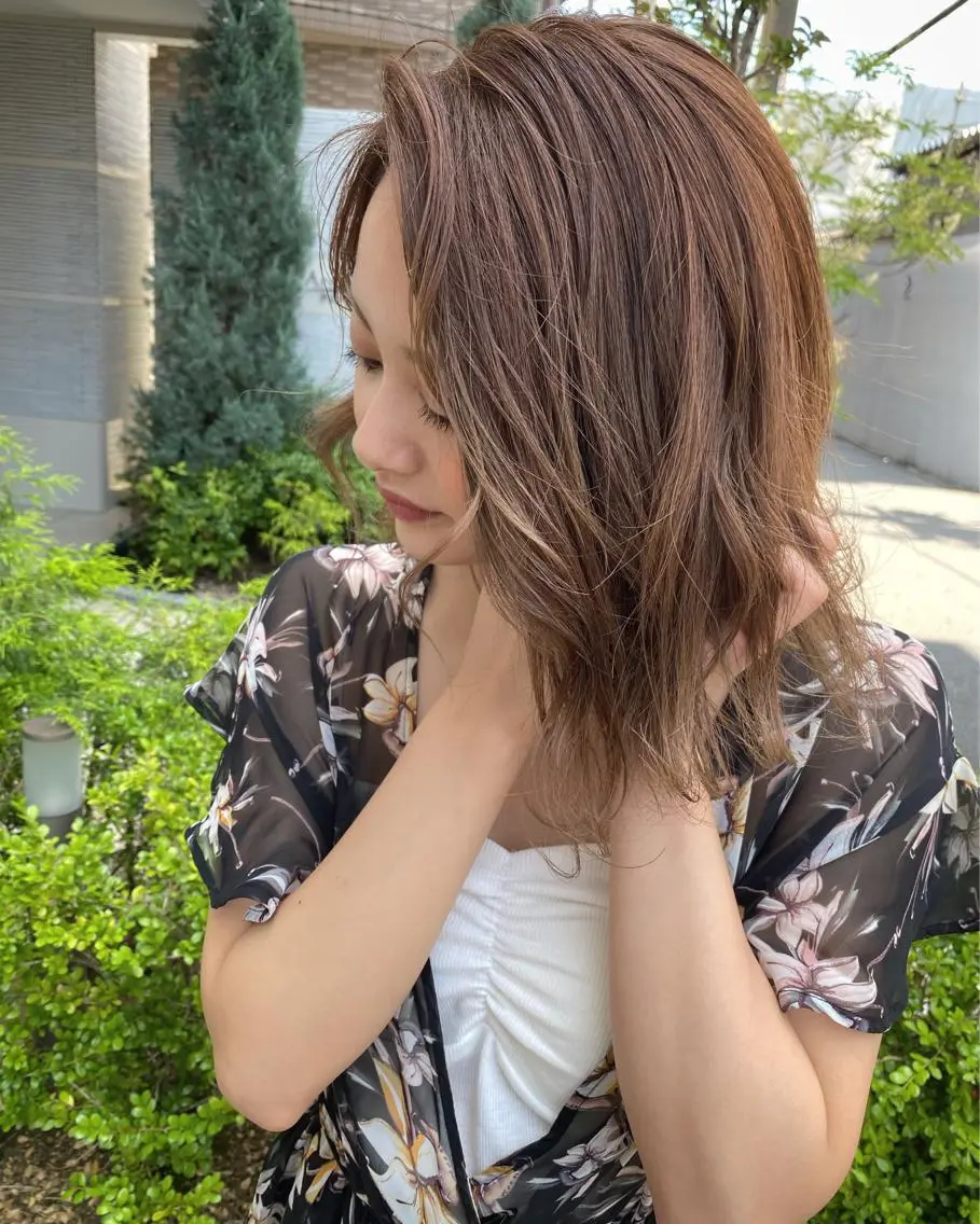 ミディアム ヘアカラー トップスタイリスト/ アユミのヘアスタイル