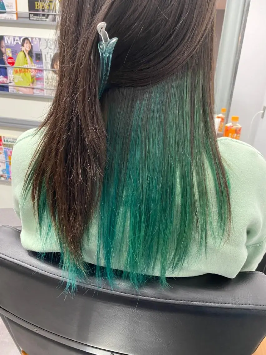ロング ヘアカラー トリートメント 平田 広大のヘアスタイル