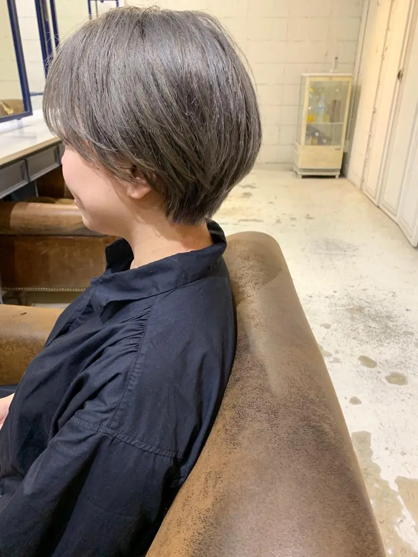 ショート カット ヘアカラー トリートメント ダブルカラー/透明感 💈JUNYA💈のヘアスタイル