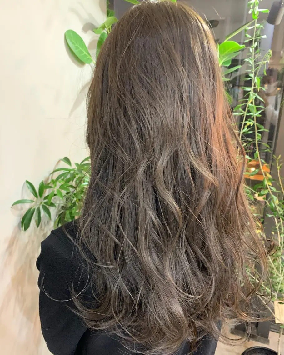 ロング カラー ヘアカラー トリートメント 心斎橋韓国ボブ 好原良真のヘアスタイル