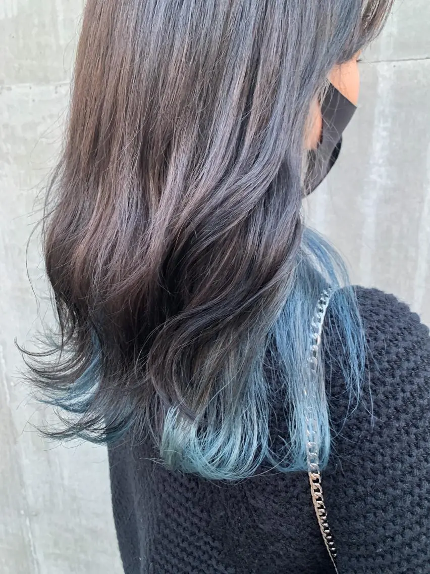 ミディアム カラー ヘアアレンジ ヘアカラー トリートメント yuka .のヘアスタイル