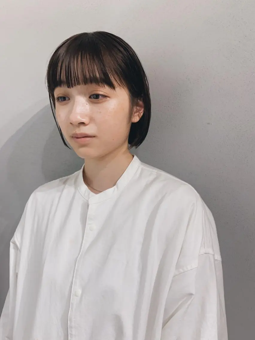 ショート カラー パーマ ボブパーマコテ巻き風 パーマNo1深江秀平のヘアスタイル