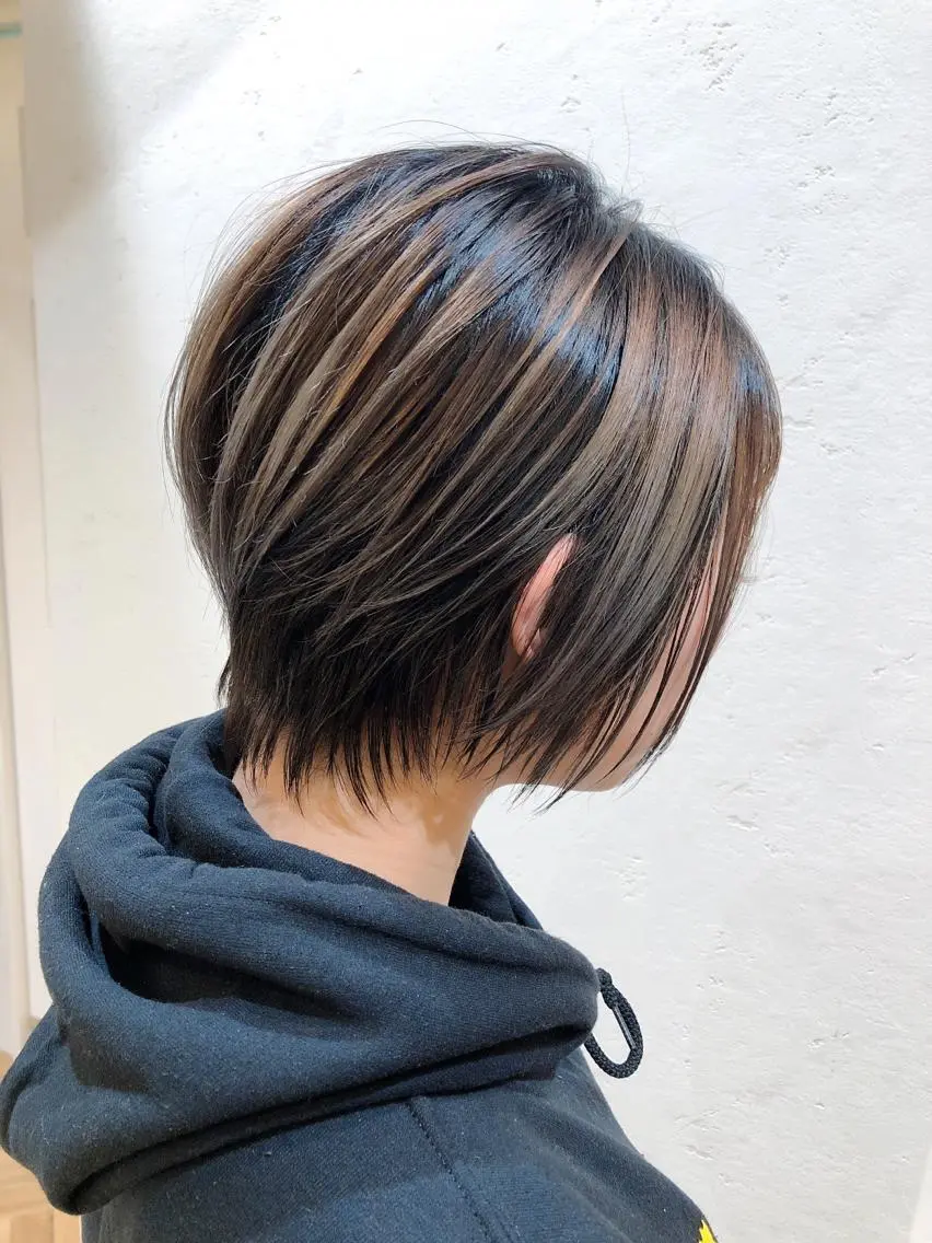ショート カラー パーマ ヘアアレンジ マツエク・マツパ Londideal 高橋ヒロシのヘアスタイル