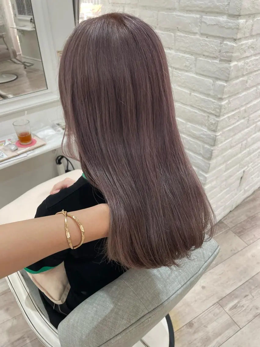 ロング カラー カット 縮毛矯正 トリートメント miyu /大阪美容室のヘアスタイル