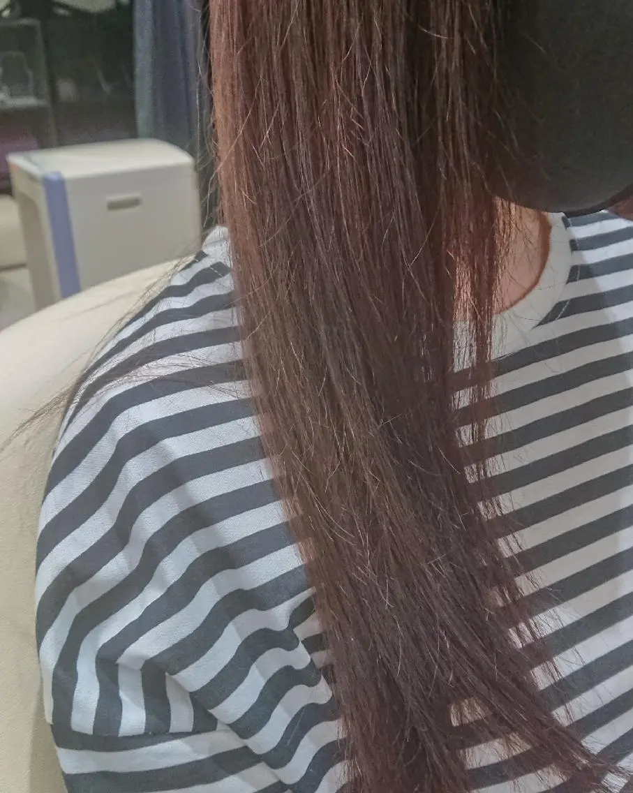 カラー ロング ベージュカラー ミルクティーベージュ 田邉 俊和のヘアスタイル