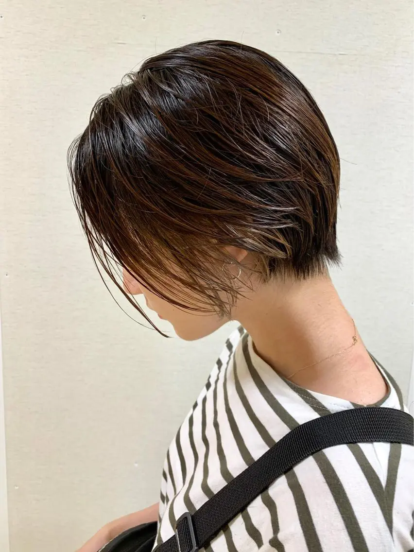 ショート ショートボブ ボブ ショートヘア 福元友梨 ディレクター✂️のヘアスタイル